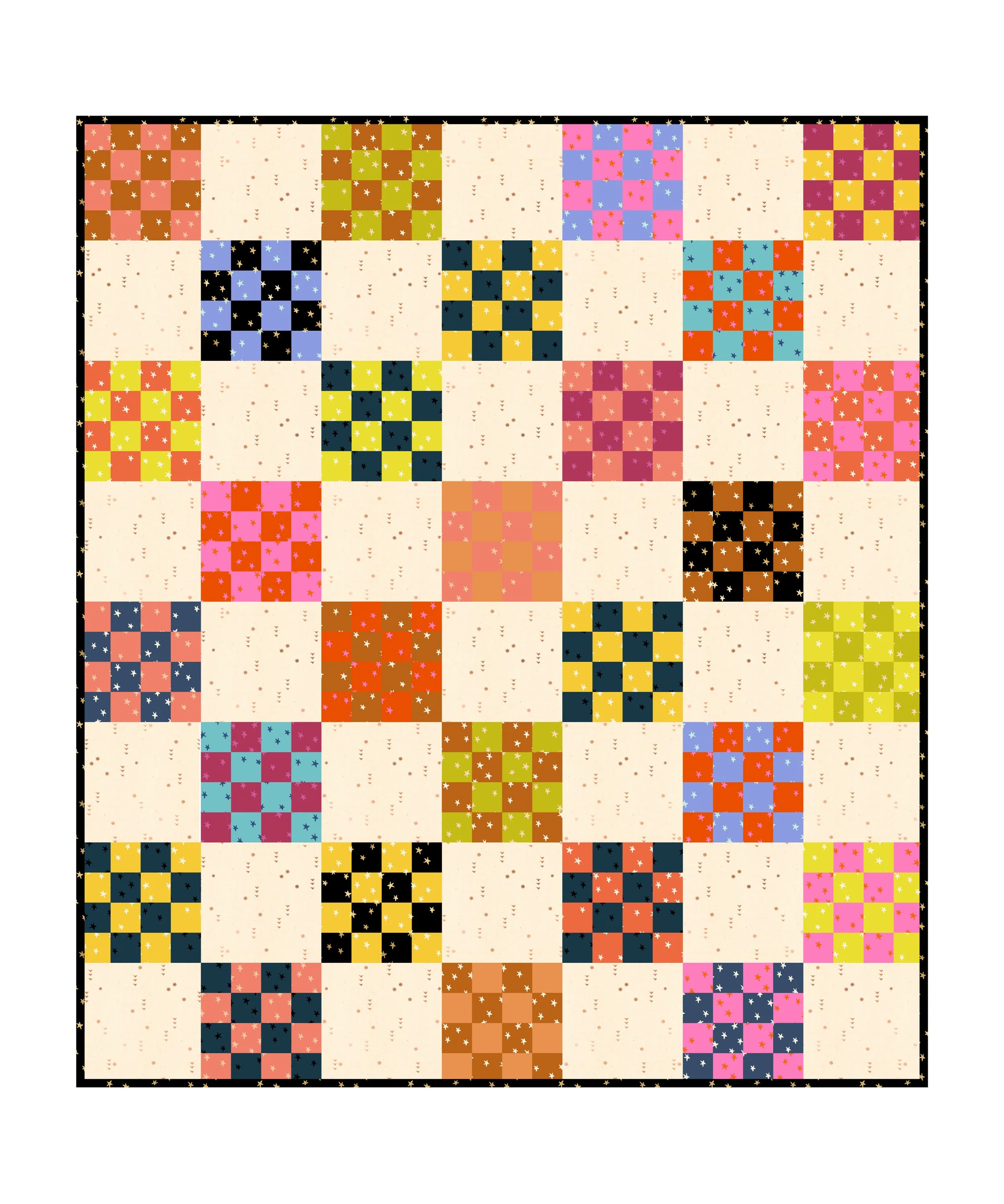 Starry Sixteen Patch Quilt Kit Queen Size — Alexia Marcelle Abegg